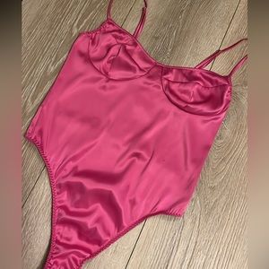Express hot pink bodysuit/ teddy